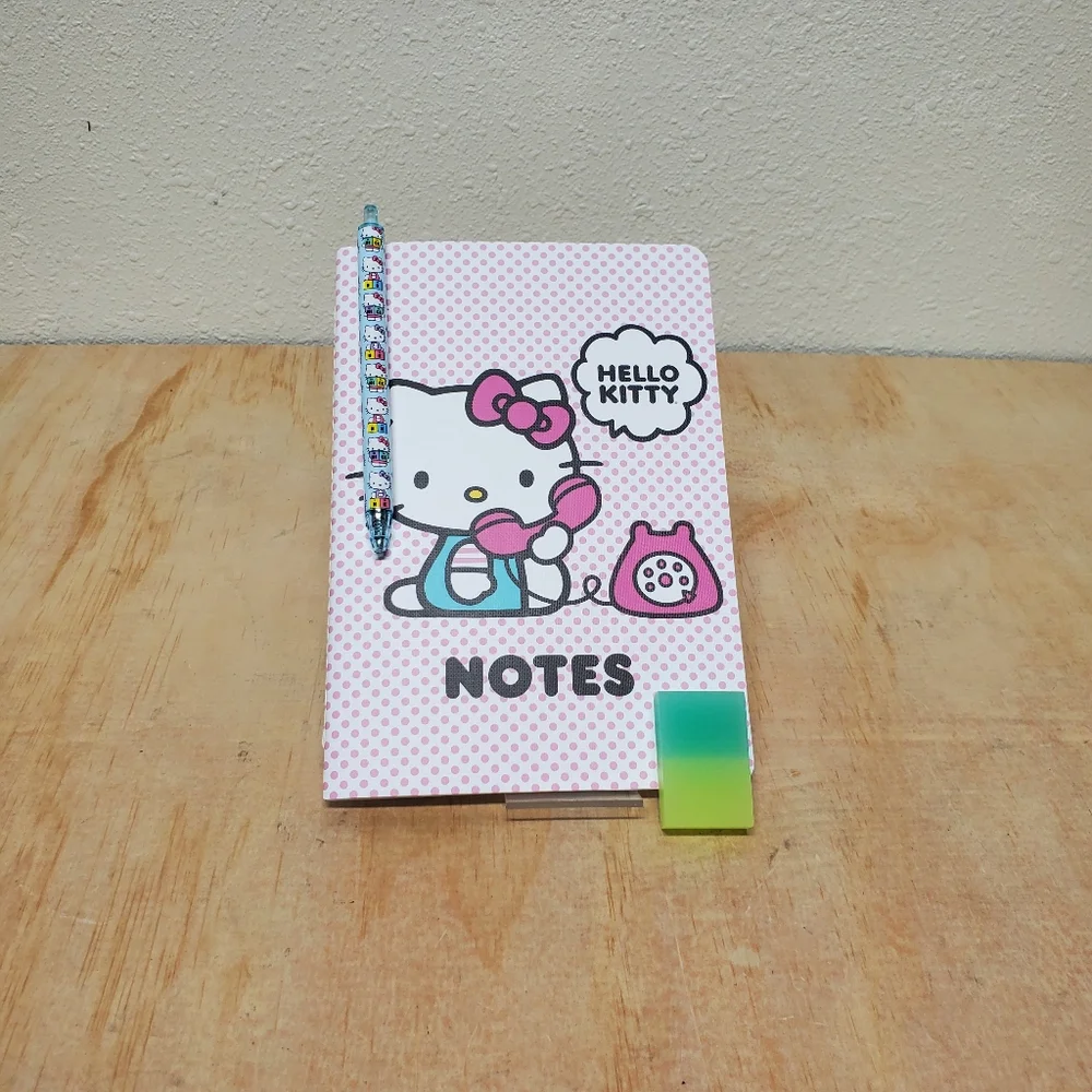 Hello Kitty Notebook with Hello Kitty Pen Scented Eraser